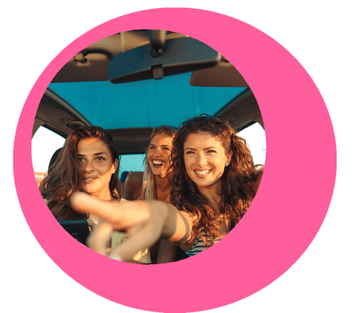 Aplicación compartir coche entre chicas